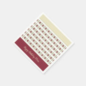 Burgundy met room servet (Hoek)