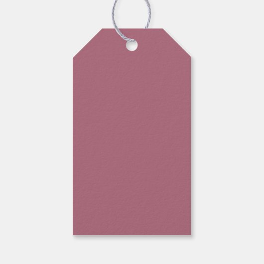 Burgundy Modern Minimalist Wedding Gift Labels Cadeaulabel (Achterkant)