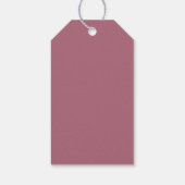 Burgundy Modern Minimalist Wedding Gift Labels Cadeaulabel (Achterkant)