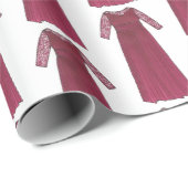 Burgundy Moeder van de Bride Groom Wedding Party Cadeaupapier (Rol Hoek)