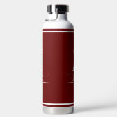 Burgundy Monogrammed Waterfles (Rechts)