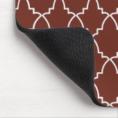 Burgundy Moroccan Lattice Pattern Muismat (Hoek)