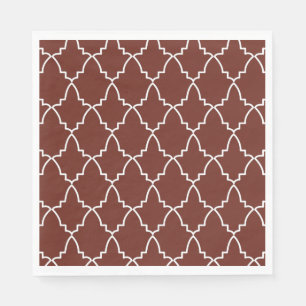 Burgundy Moroccan Lattice Pattern Servet