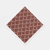 Burgundy Moroccan Lattice Pattern Servet (Hoek)