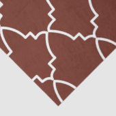 Burgundy Moroccan Lattice Pattern Tissuepapier (Detail)