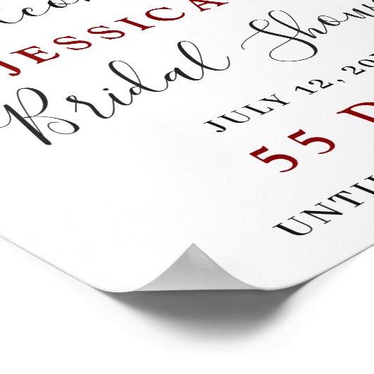 Burgundy Navy Blue Blush Floral Vrijgezellenfeest  Poster (Hoek)