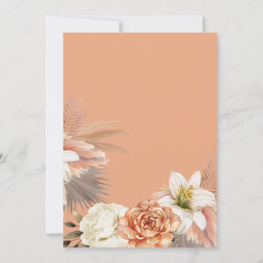 Burgundy Navy Blue Wedding Save The Date (Achterkant)