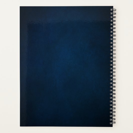 Burgundy Navy Blush Floral Gold Geometric Wedding Planner (Achterkant)