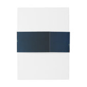 Burgundy Navy Blush Floral Gold Geometric Wedding Uitnodigingen Wikkel (Achterkant Voorbeeld)