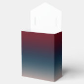 Burgundy Navy Blush Ombre Geometric Wedding Bedankdoosjes (Geopend)