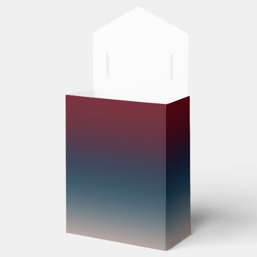 Burgundy Navy Blush Ombre Geometric Wedding Bedankdoosjes (Geopend)