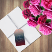 Burgundy Navy Blush Ombre Geometric Wedding Cadeaulabel