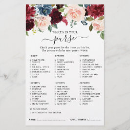 Burgundy Navy Blush Vrijgezellenfeest Game