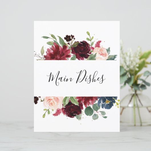Burgundy Navy Blush Vrijgezellenfeest Recipe Divid (Staand voorkant)