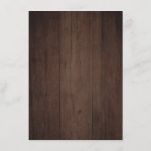 Burgundy Navy Floral Rustic Boho Country Weddensch Informatiekaartje (Achterkant)