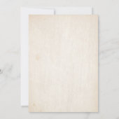 Burgundy Navy Floral Rustic Boho Country Weddensch Kaart (Achterkant)