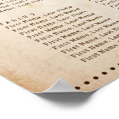 Burgundy Navy Floral Rustic Kaarten en Gifts Poste Poster (Hoek)