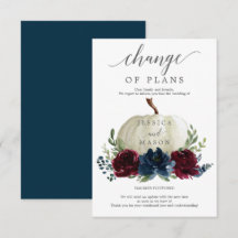 Burgundy Navy Pumpkin - Aankondiging van plannen