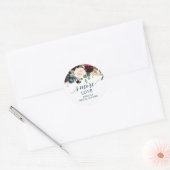 Burgundy Navy S'More Love - Favor Stickers (Envelop)