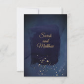 Burgundy Navy Wedding Save the Date (Achterkant)