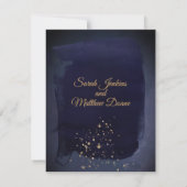 Burgundy Navy Wedding Save the Date II (Achterkant)