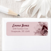 Burgundy Neon Mushrooms Etiket (Insitu)