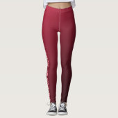Burgundy Ombre Matron of Honor Leggings (Voorkant)