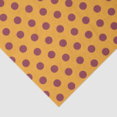 Burgundy Orange Polka Dot Tissuepapier (Detail)