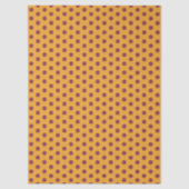 Burgundy Orange Polka Dot Tissuepapier (Voorkant)