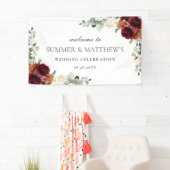 Burgundy Oranje - roze ivoor - finale bruiloft Spandoek (Insitu)