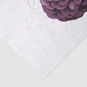 Burgundy Paars Roos Gold Floral Bouquet Tissuepapier (Detail)