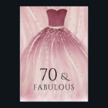 Burgundy Paarse Zeemeermin Dress 70th Birthday Par Kaart<br><div class="desc">Burgundy Paarse Mermaid Dress 70th Birthday Party Invitation Bekijk verschillende kleurvariaties in het collectie hieronder of in onze winkel. Met vriendelijke groet</div>