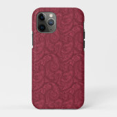 Burgundy Paisley Case-Mate iPhone Case (Achterkant)