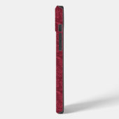 Burgundy Paisley Case-Mate iPhone Case (Achterkant / Links)