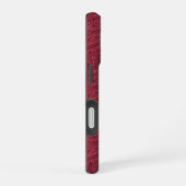 Burgundy Paisley iPhone 16 Hoesje (Rechterkant)