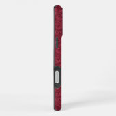 Burgundy Paisley iPhone Hoesje (Rechterkant)
