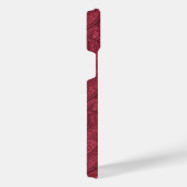 Burgundy Paisley iPhone Hoesje (Rechterkant)