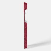 Burgundy Paisley iPhone Hoesje (Linkerkant)