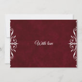 Burgundy Papel Picado Mexican Wedding Save The Date (Achterkant)
