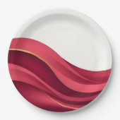 Burgundy Papieren Bordje (Voorkant)