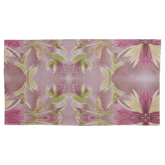 Burgundy patterde designer kussensloop (Voorkant)