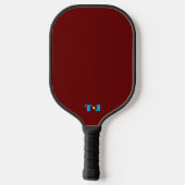Burgundy Persoonlijk Monogram Pickleball Paddle (Achterkant)