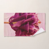 Burgundy Pink Columbine Bad Handdoek (Handdoek)