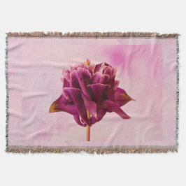 Burgundy Pink Columbine Deken