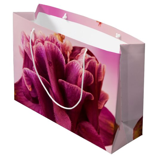 Burgundy Pink Columbine Groot Cadeauzakje (Achterkant Gekanteld)