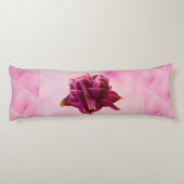 Burgundy Pink Columbine Lichaamskussen (Achterkant)