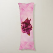 Burgundy Pink Columbine Lichaamskussen (Voorkant Verticaal)