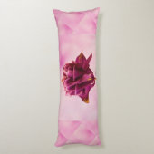 Burgundy Pink Columbine Lichaamskussen (Achterkant (Verticaal))