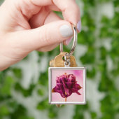 Burgundy Pink Columbine Sleutelhanger (Hand)