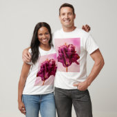 Burgundy Pink Columbine T-shirt (Unisex)